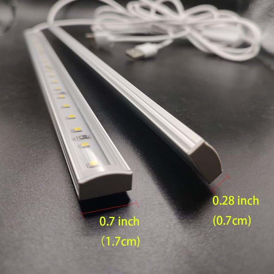 Illustrative example of 12 inch led light strip from Google Search