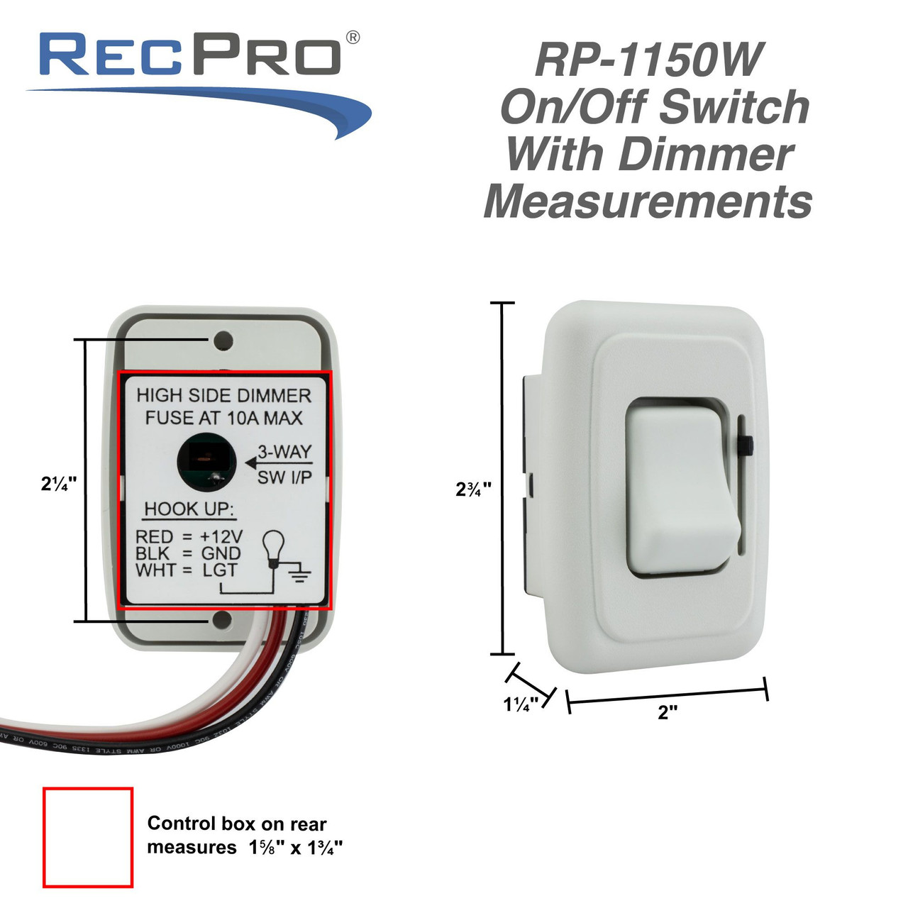 Illustrative example of 12v dimmer switch from Google Search