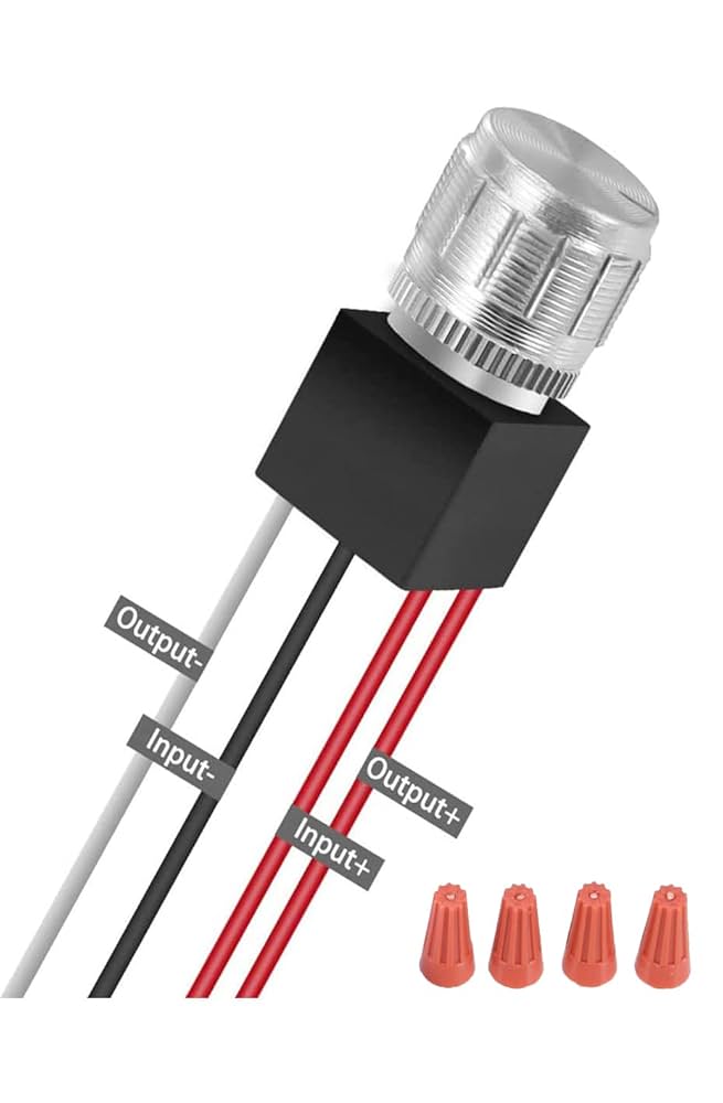 Illustrative example of 12v dimmer switch from Google Search