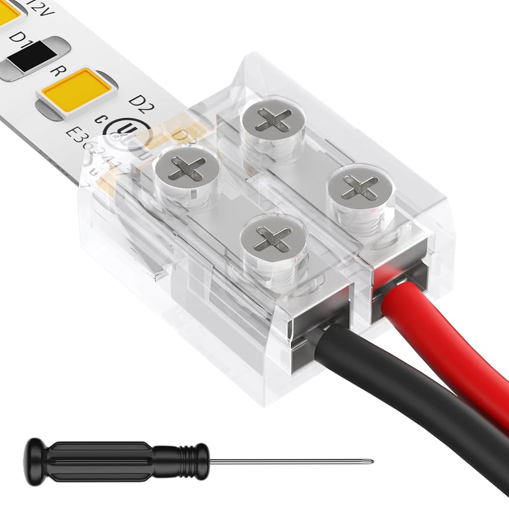 Illustrative example of 2 pin connector for led strip