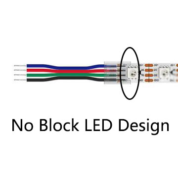 Illustrative example of 4 pin led strip light connectors