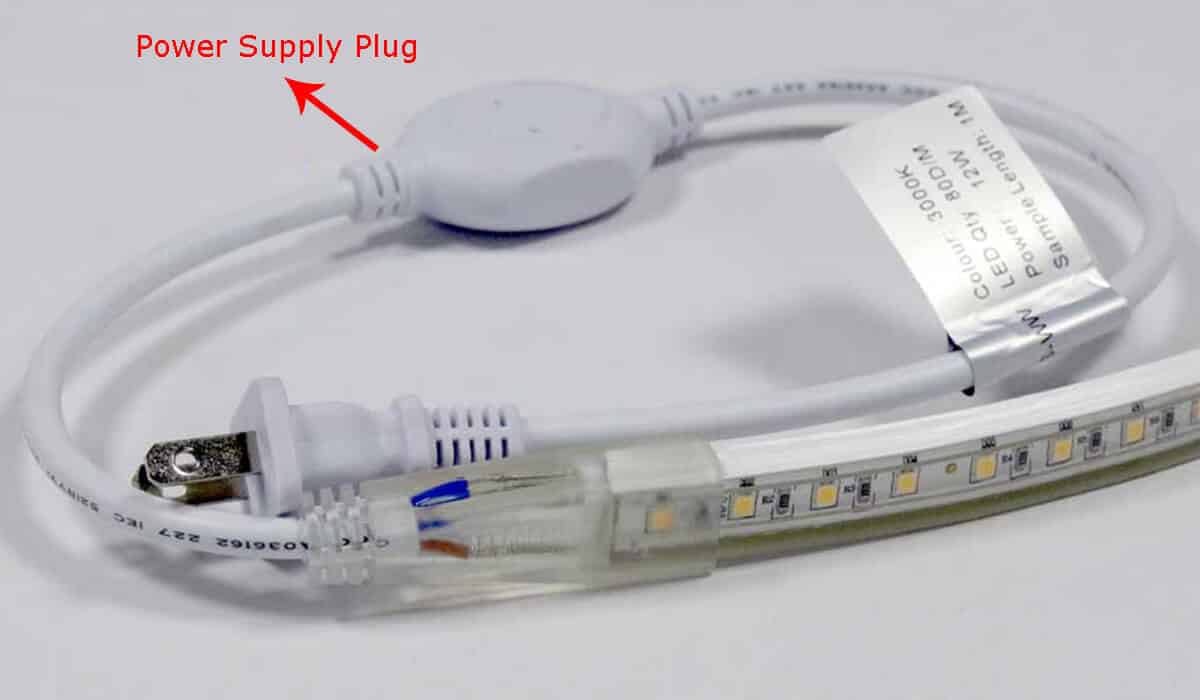 Illustrative example of AC LED strip light