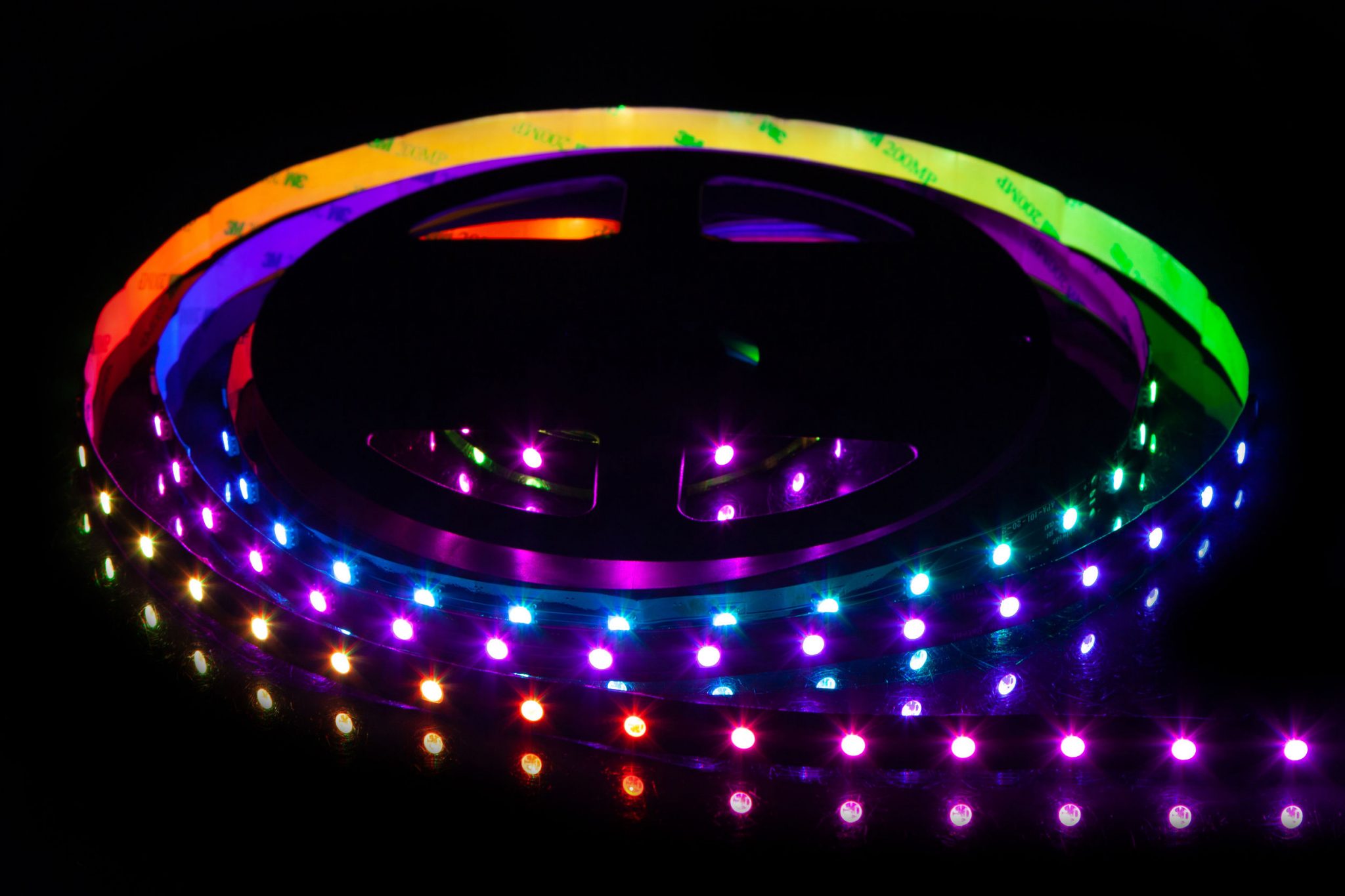 Illustrative example of addressable led strips