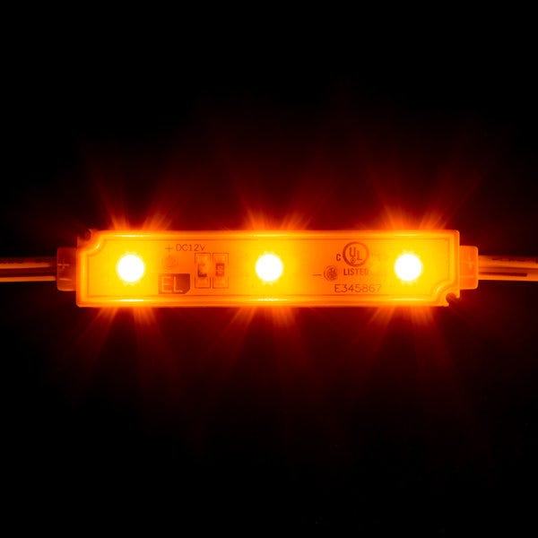 Illustrative example of amber led light strip from Google Search