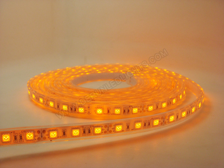 Illustrative example of amber led strip from Google Search