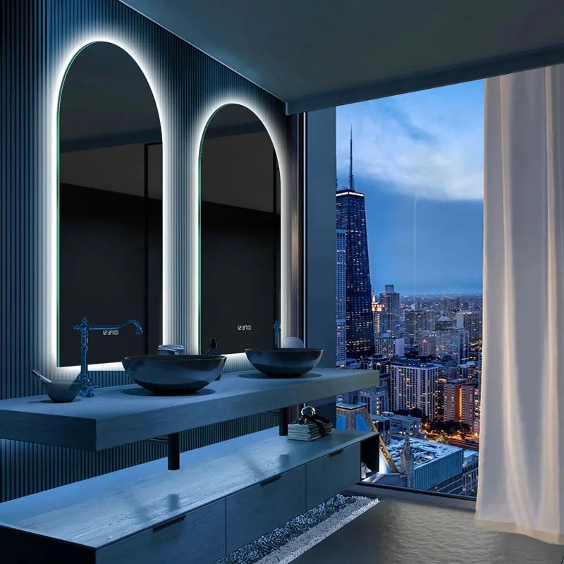 Illustrative example of arched mirror led strip from Google Search