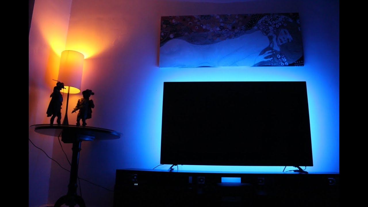 Illustrative example of behind tv led strip from Google Search