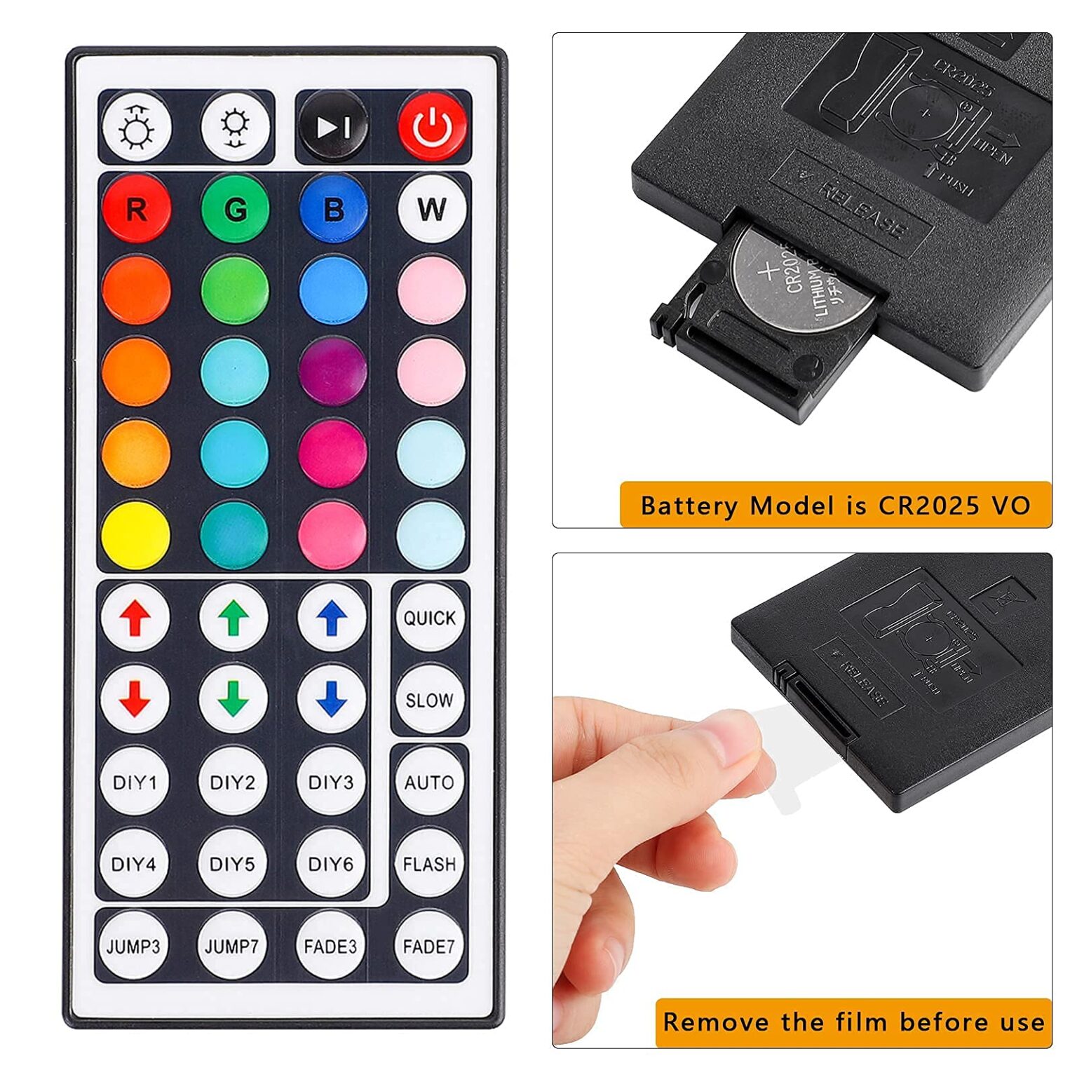 Illustrative example of best 44 key remote rgb light reset from Google Search