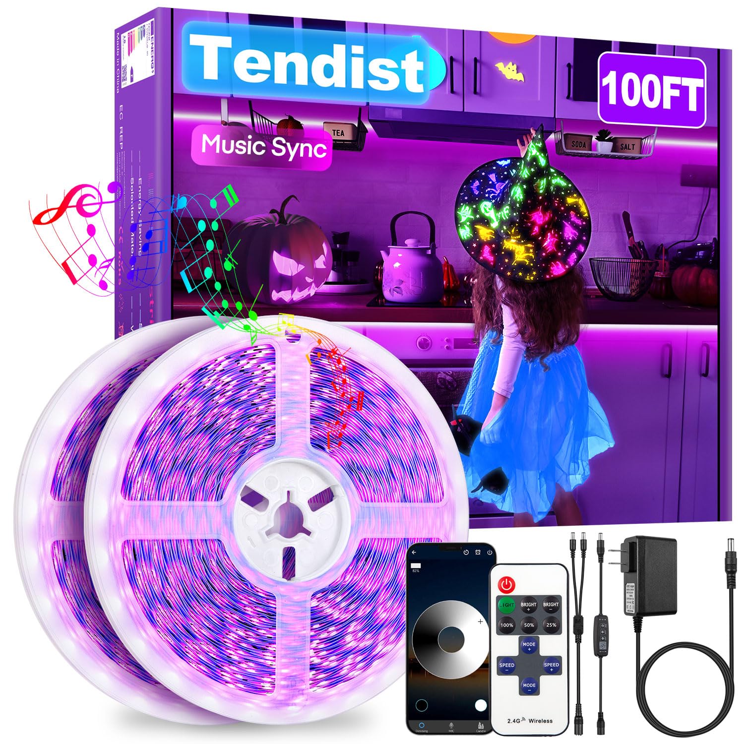 Illustrative example of blacklight led light strip from Google Search