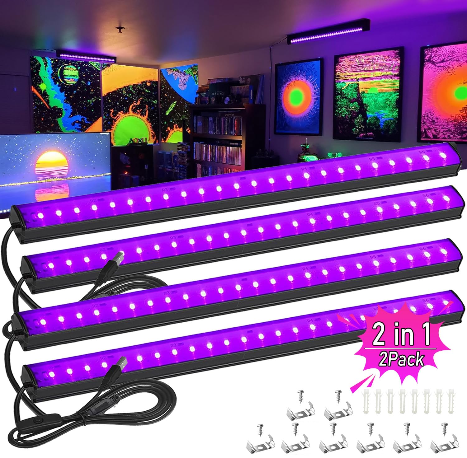 Illustrative example of blacklight strip led from Google Search