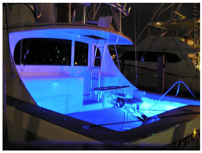 Illustrative example of boat led strip lights from Google Search
