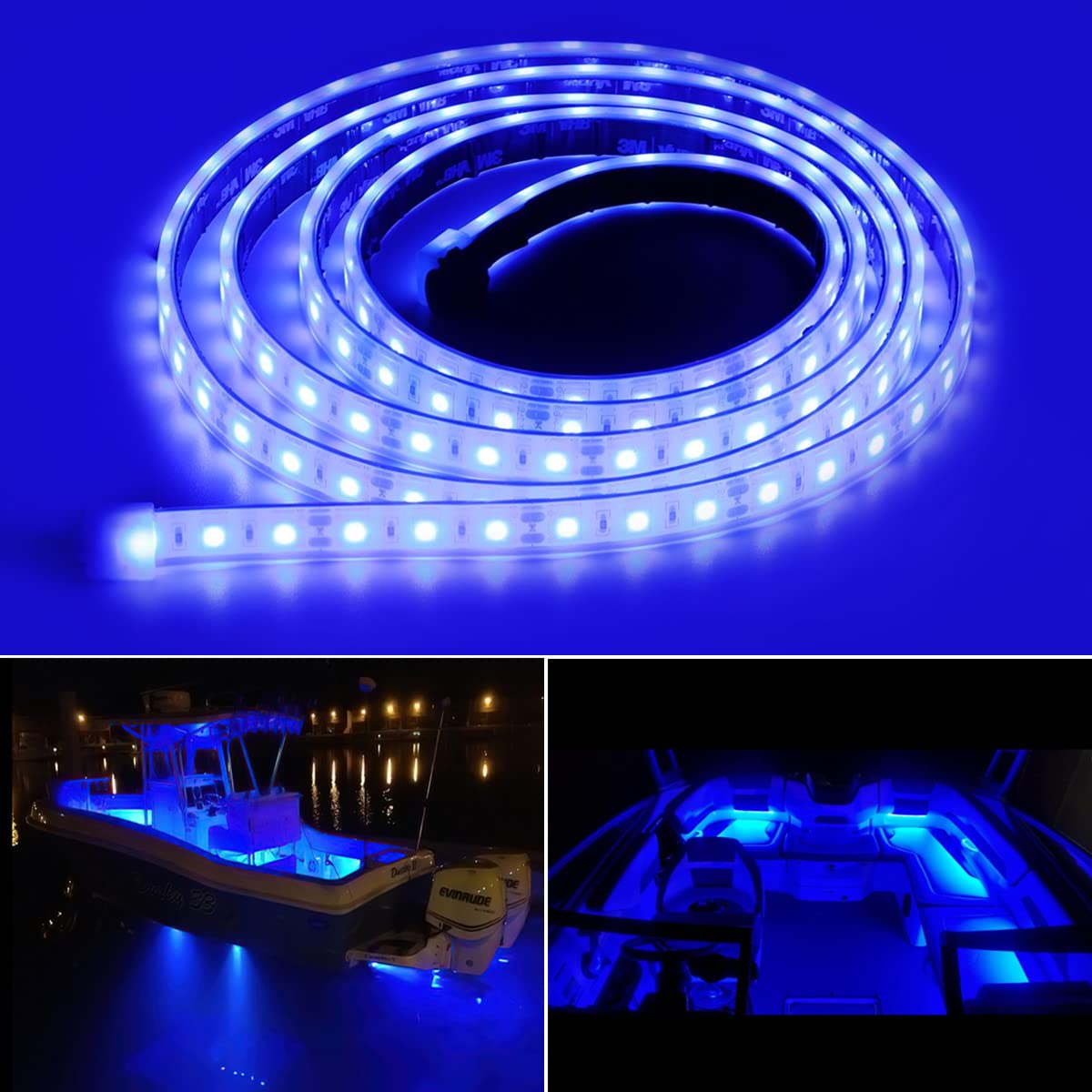 Illustrative example of boat strip led lighting from Google Search