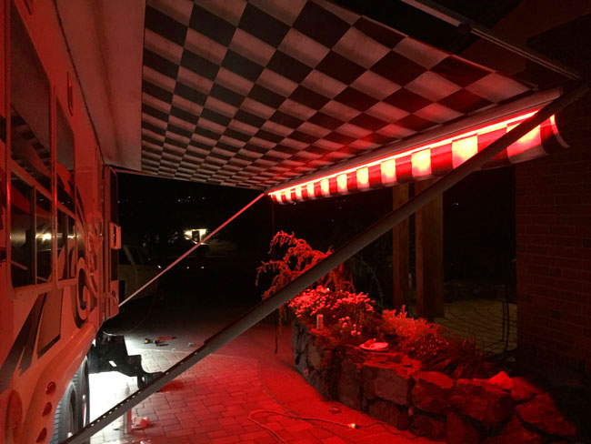 Illustrative example of camper led light strips from Google Search