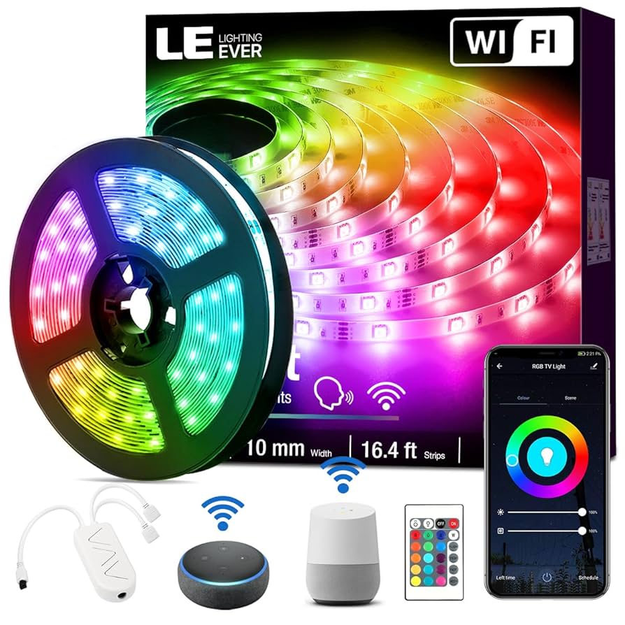Illustrative example of cheap led strip lights from Google Search