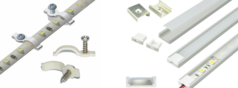 Illustrative example of clip on led strip light