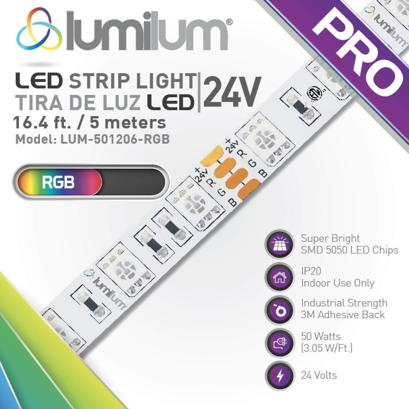 Illustrative example of color led strip from Google Search