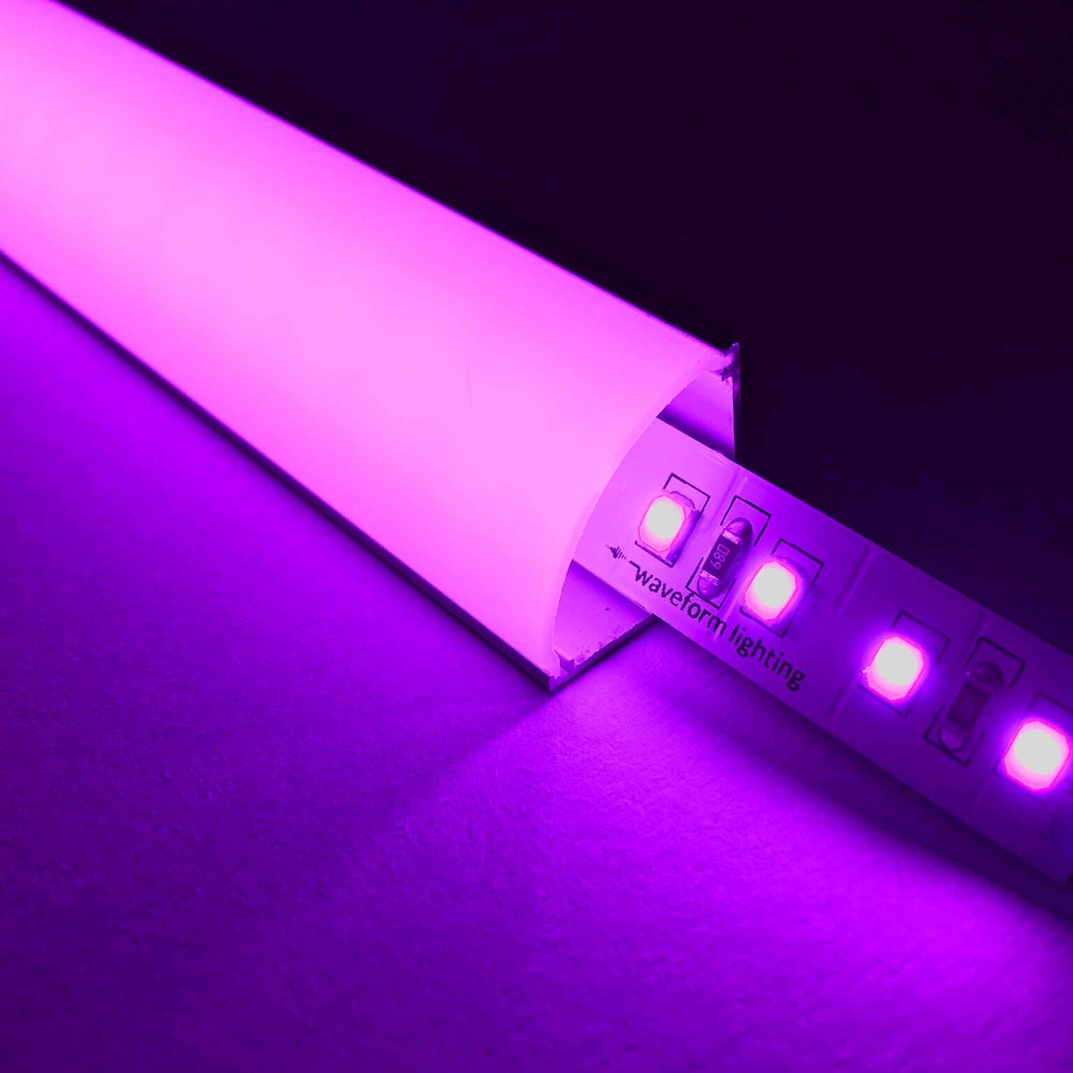 Illustrative example of coloured led strip lights