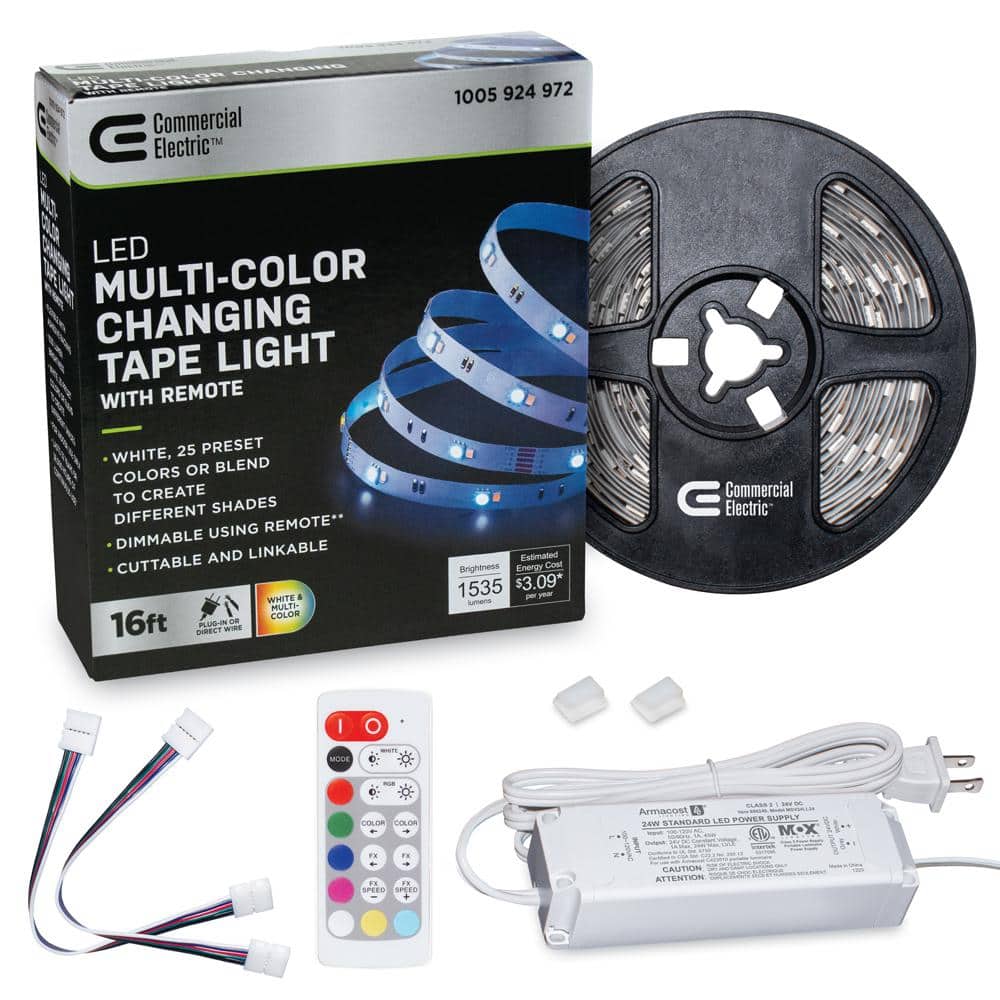 Illustrative example of commercial electric led strip lights from Google Search
