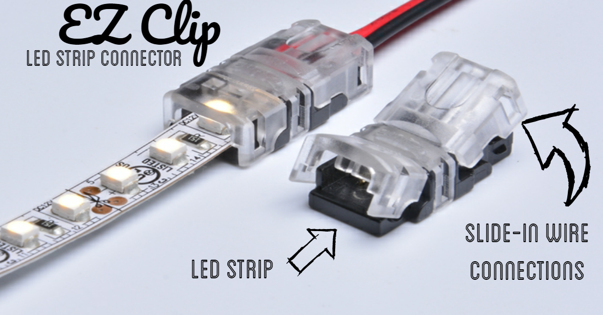 Illustrative example of connectors for led light strips from Google Search