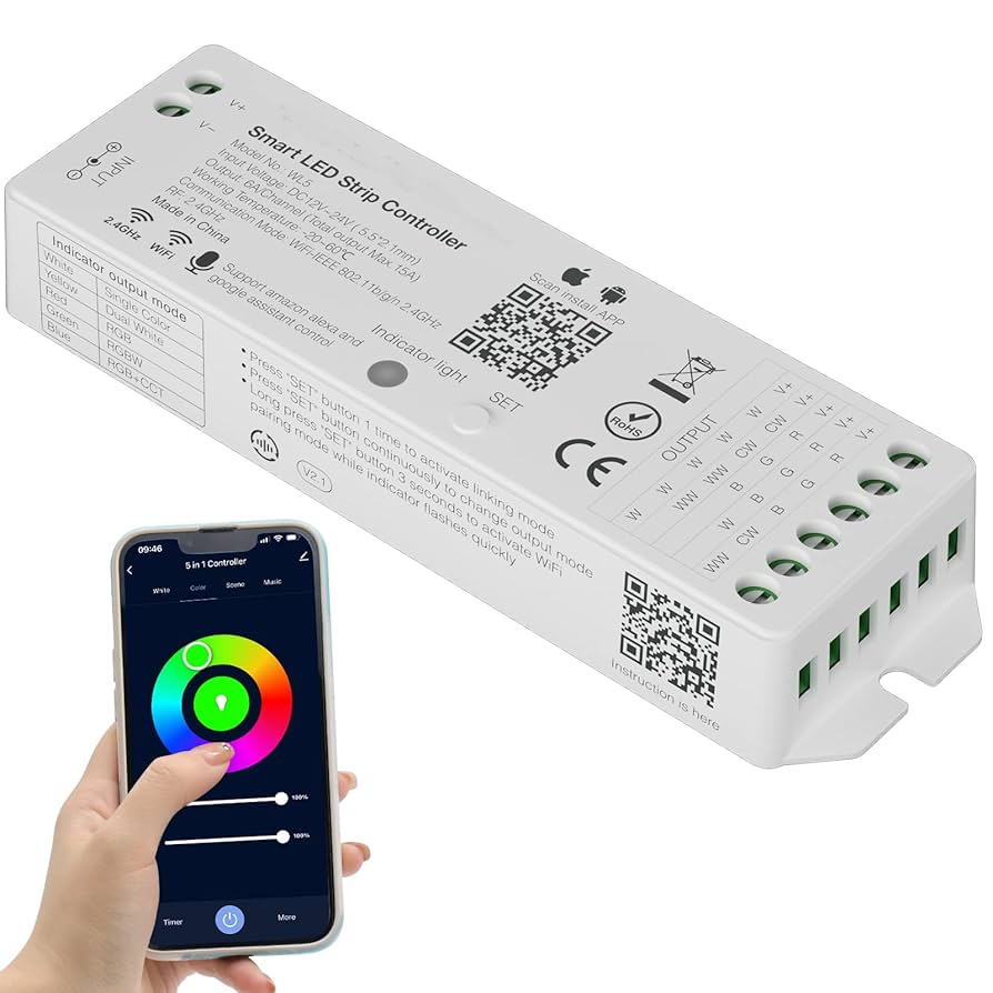 Illustrative example of controller strip led from Google Search