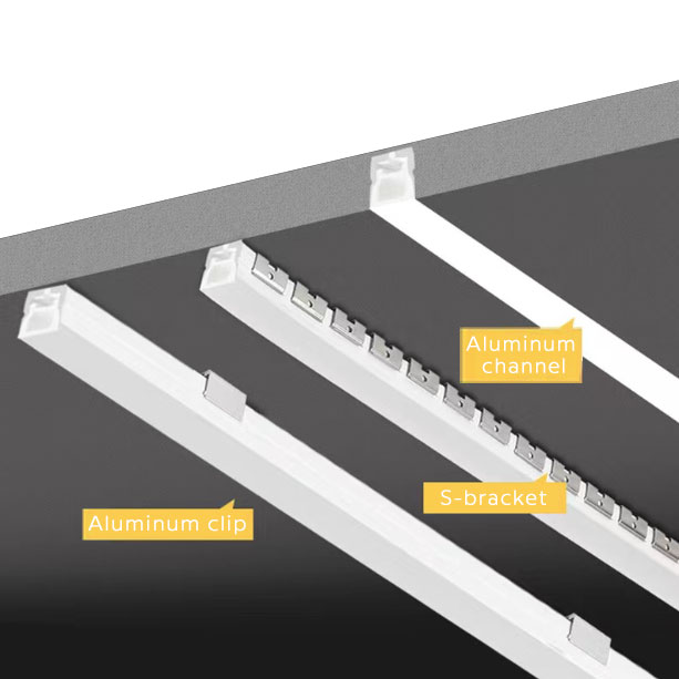 Illustrative example of covers for led strip lights