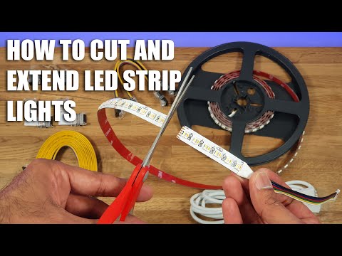 Illustrative example of cut led light strip from Google Search