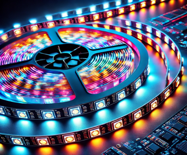 Illustrative example of drive led strip with raspberry pi 5 from Google Search