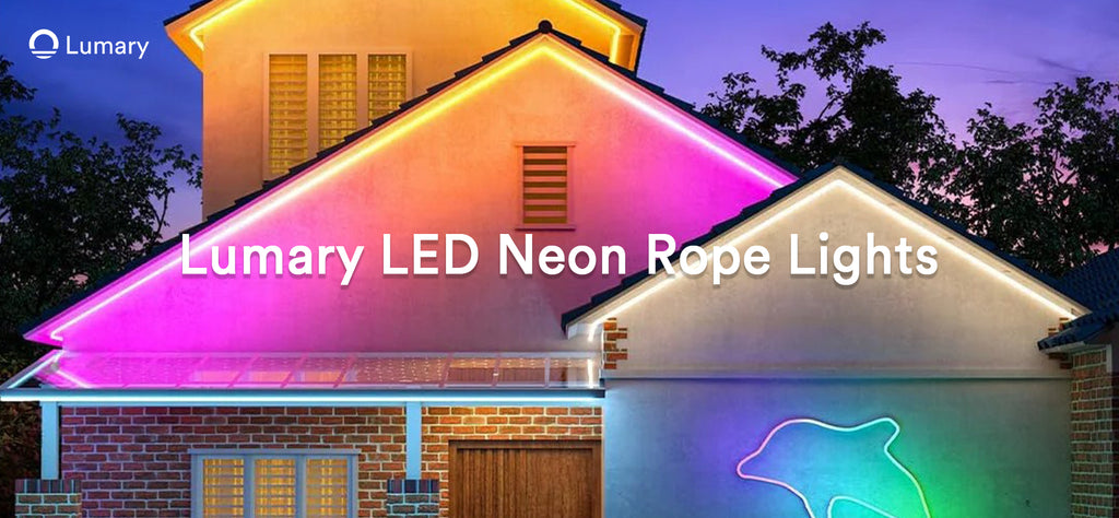 Illustrative example of exterior strip lighting