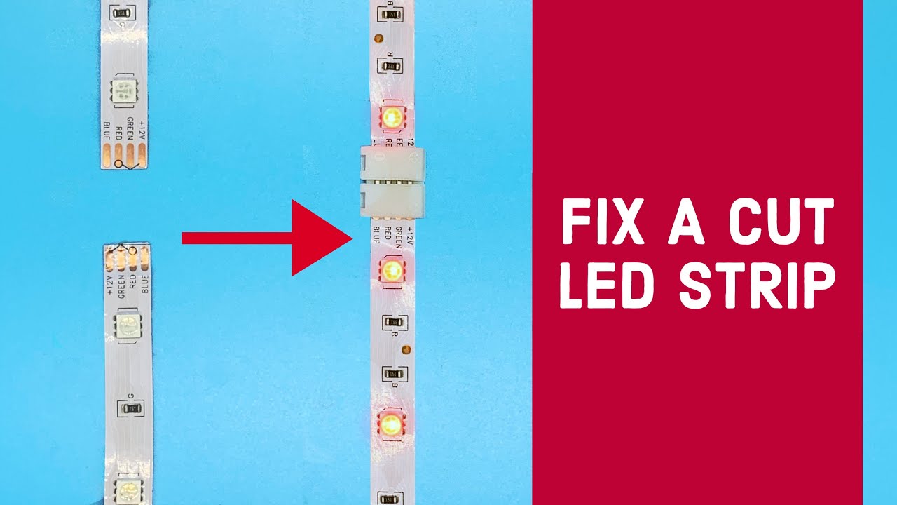 Illustrative example of fixing led strip lights from Google Search