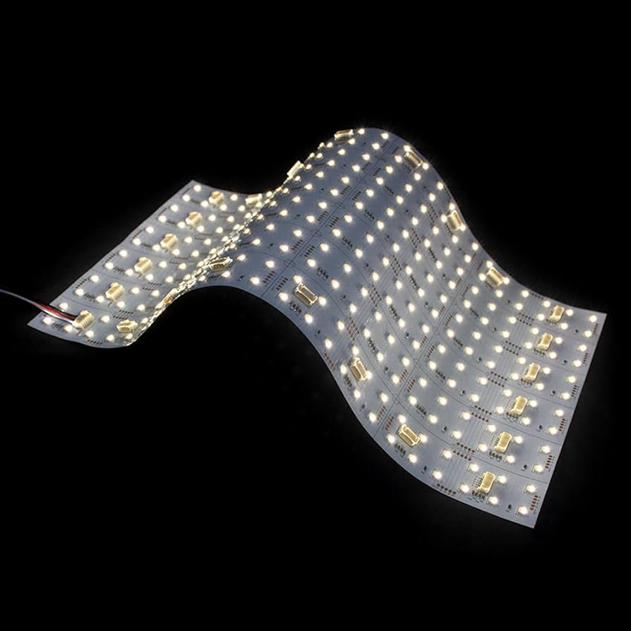 Illustrative example of flexible led light panel