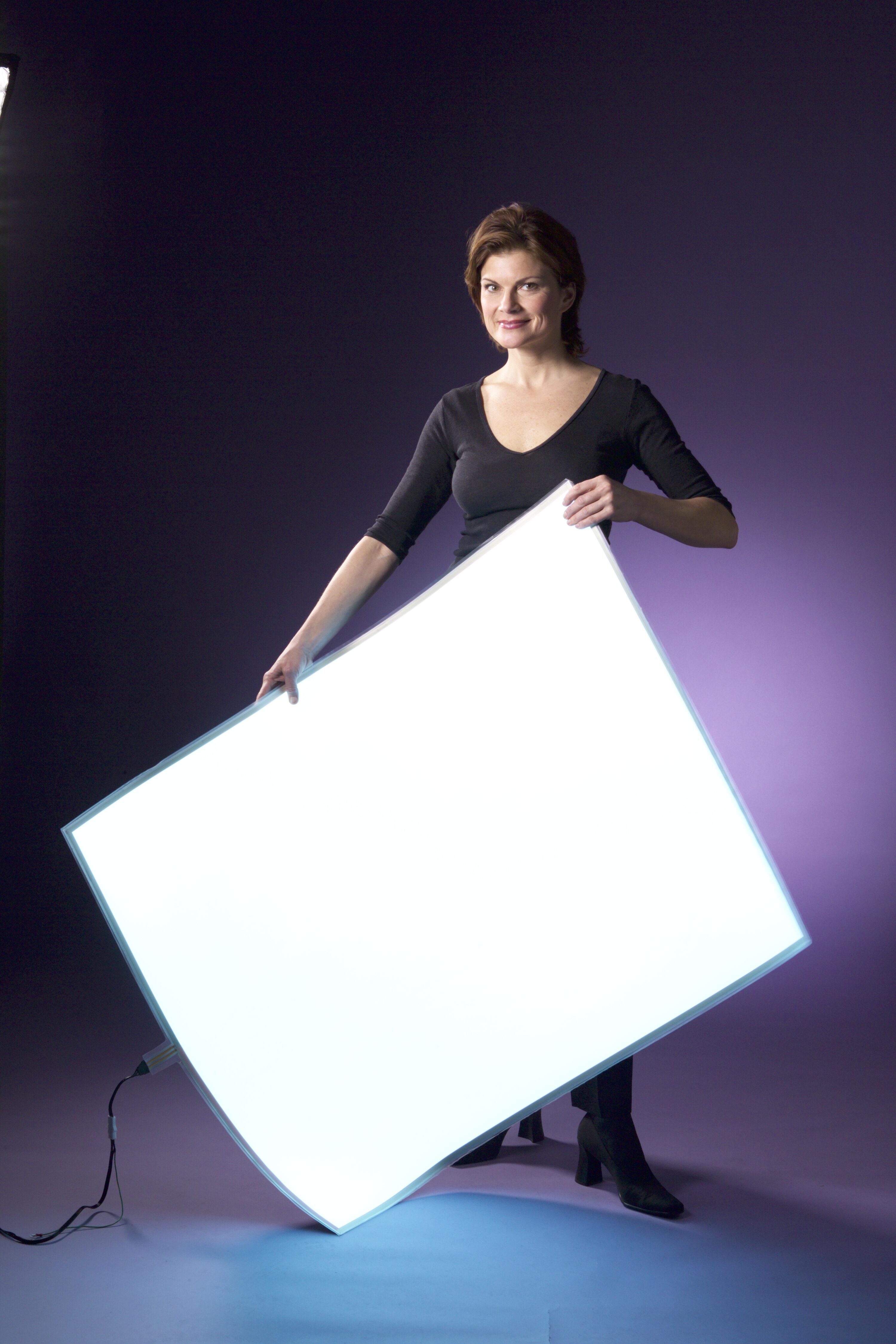 Illustrative example of flexible led light panel