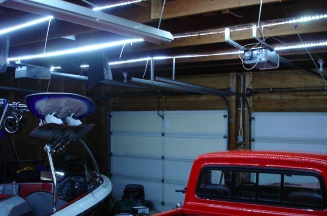 Illustrative example of garage led strip from Google Search