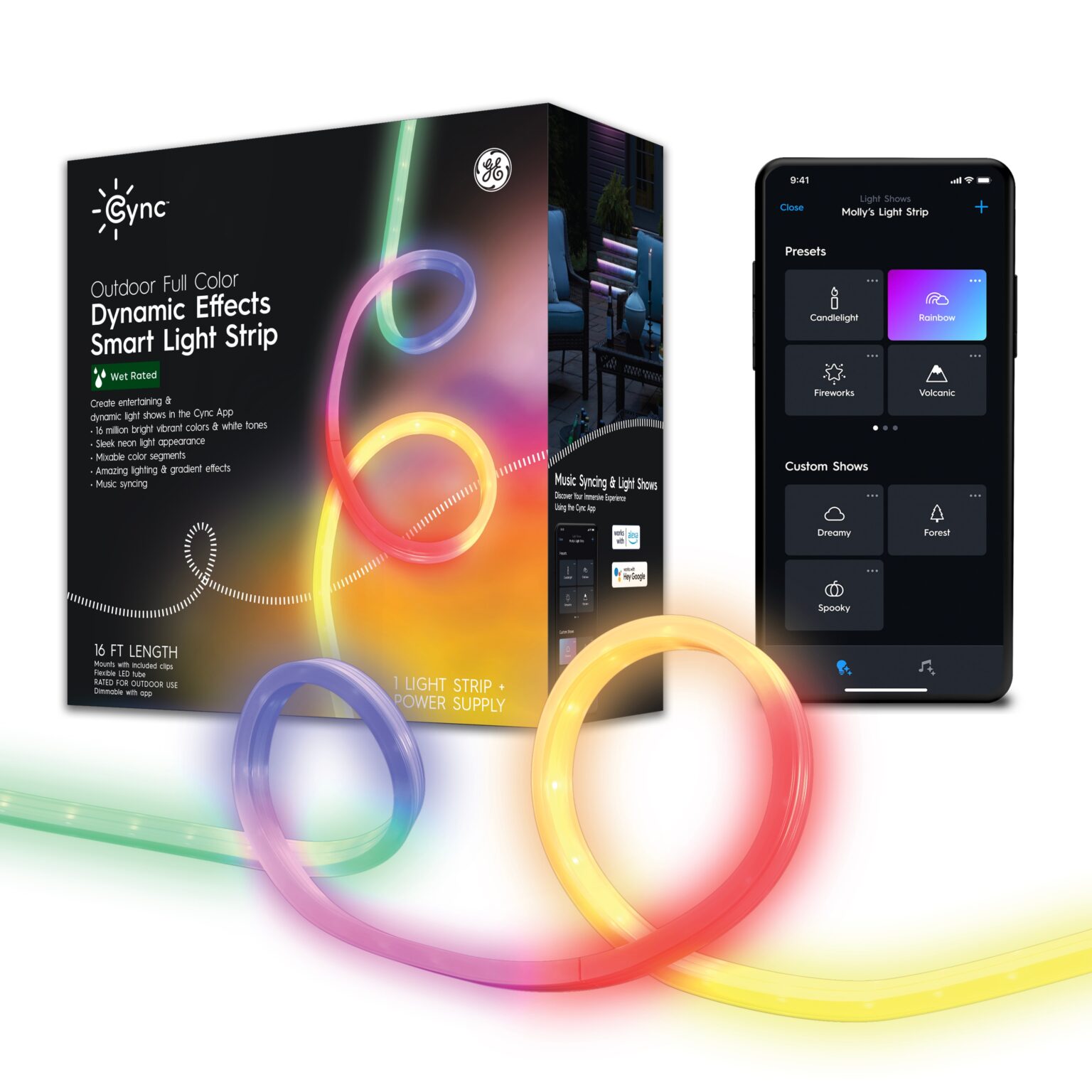 Illustrative example of ge led strip light from Google Search