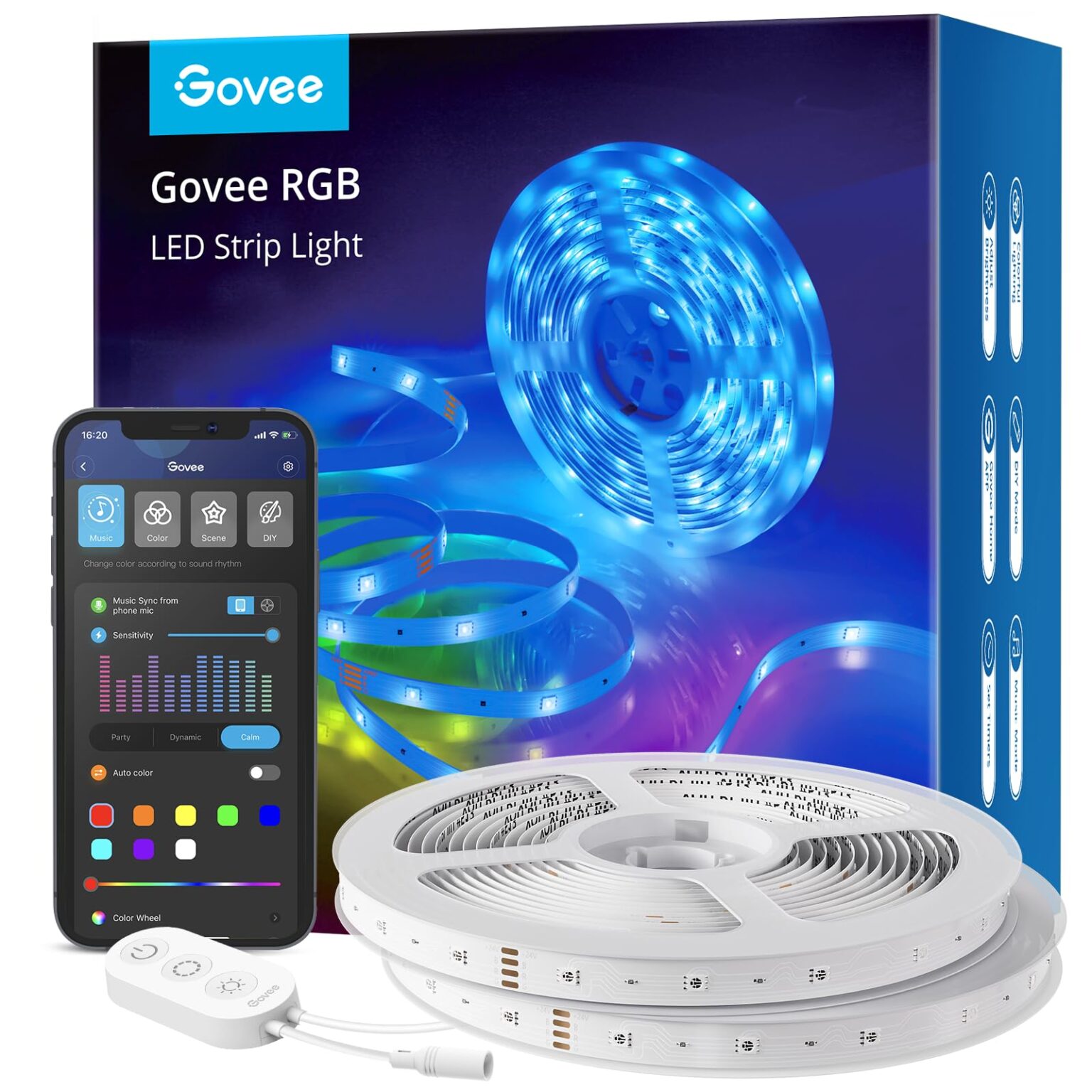 Illustrative example of govee 100ft led strip lights from Google Search