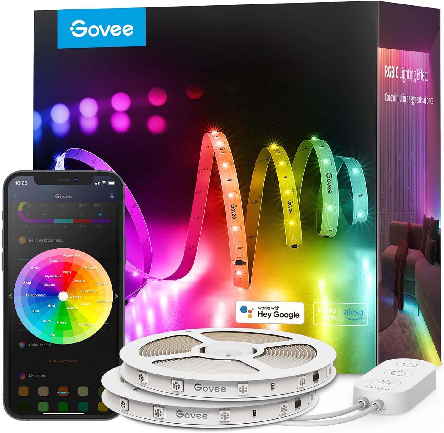 Illustrative example of govee smart led strip lights from Google Search