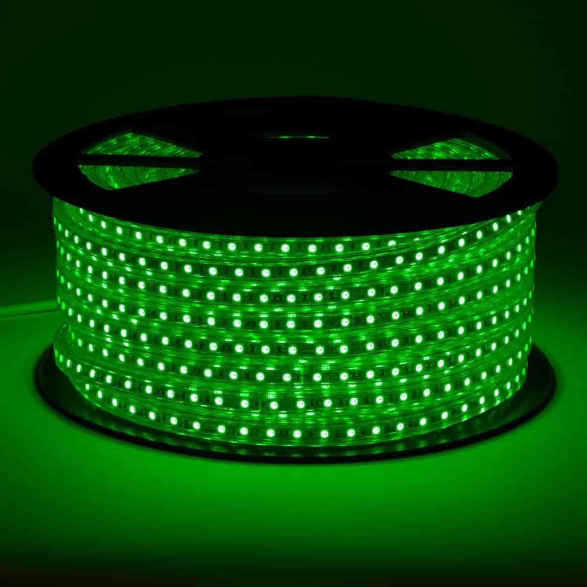Illustrative example of green led strip from Google Search