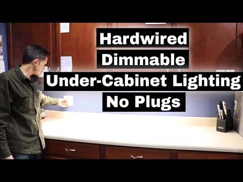 Illustrative example of hard wiring under cabinet lights from Google Search