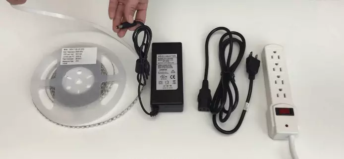 Illustrative example of hardwire led strip lights