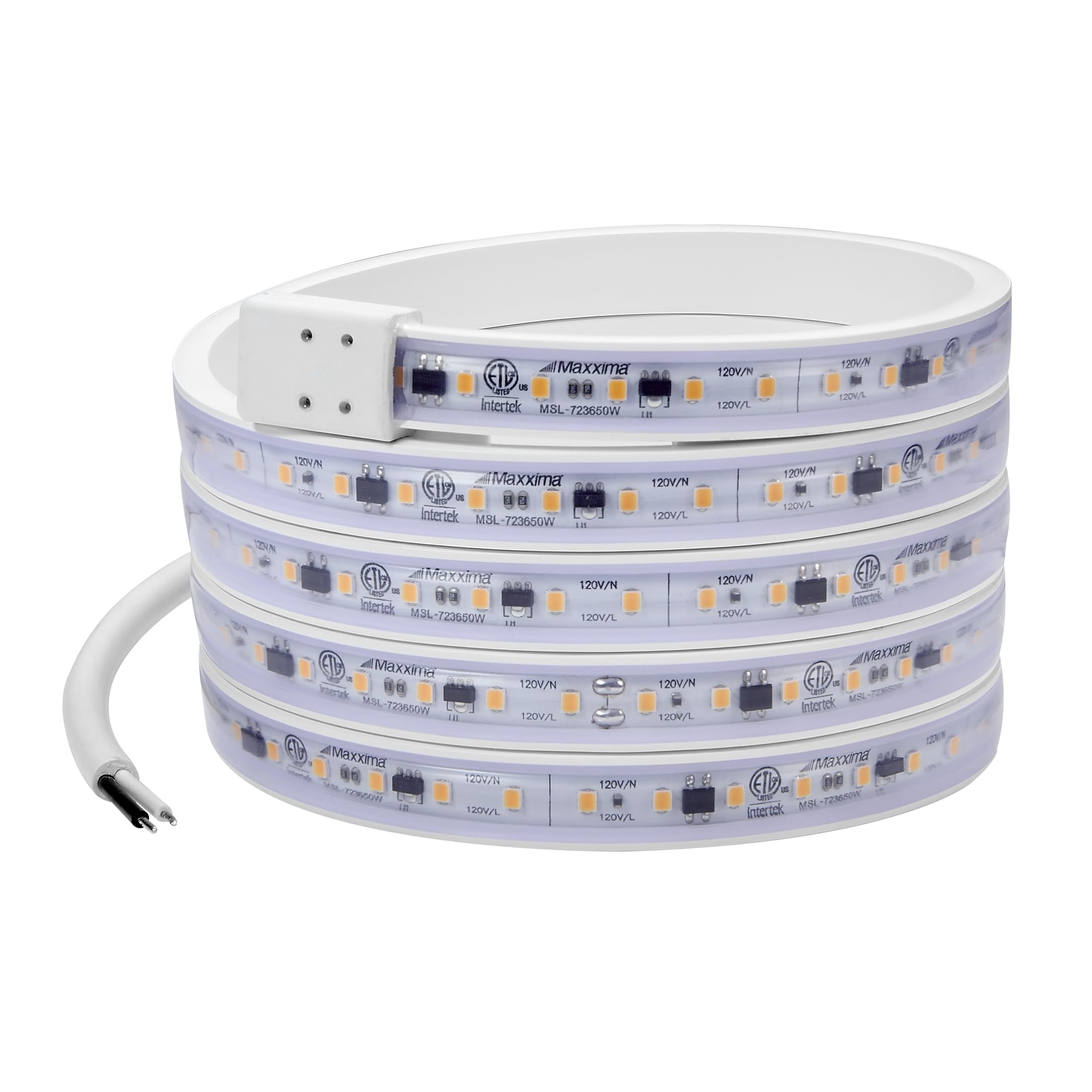 Illustrative example of hardwired led strip lights
