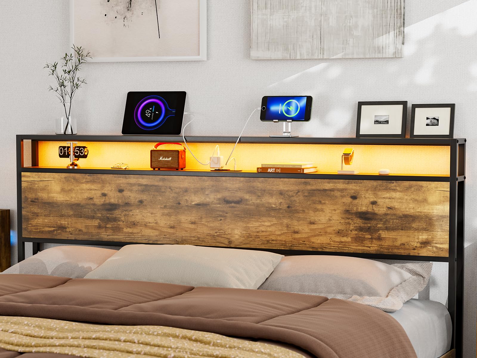 Illustrative example of headboard lighting ideas