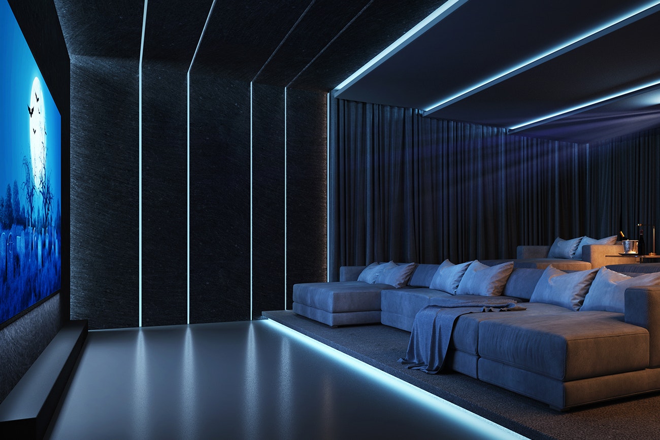 Illustrative example of home theater light