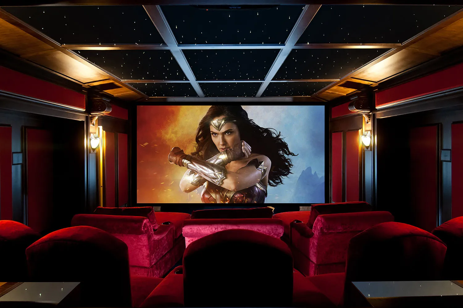 Illustrative example of home theater lighting ideas