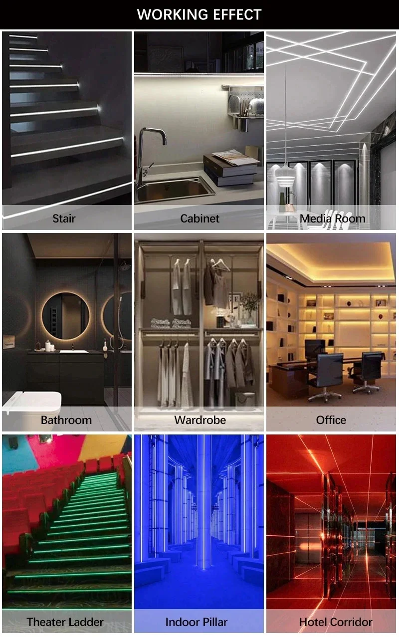 Illustrative example of ideas for led lights