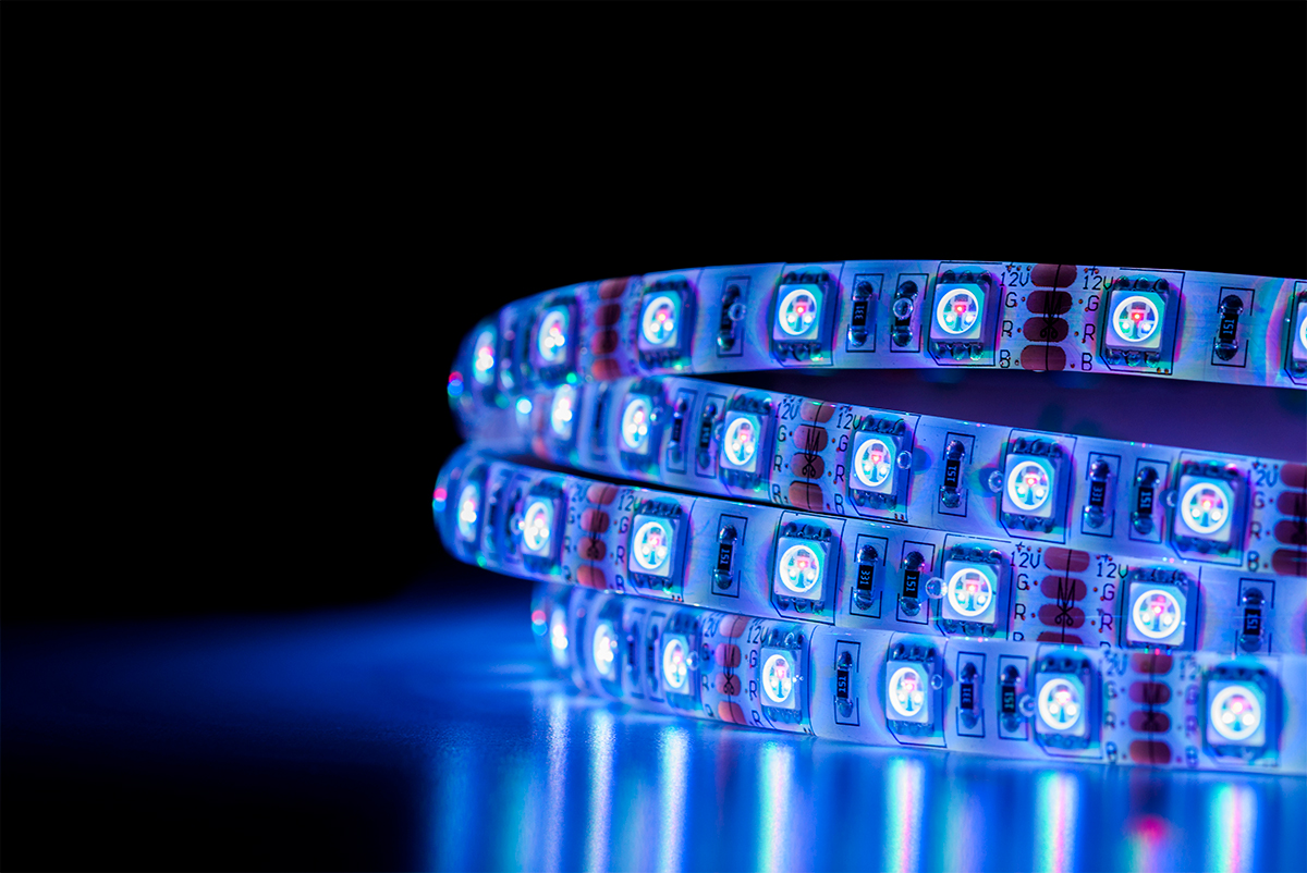 Illustrative example of individually addressable led strip