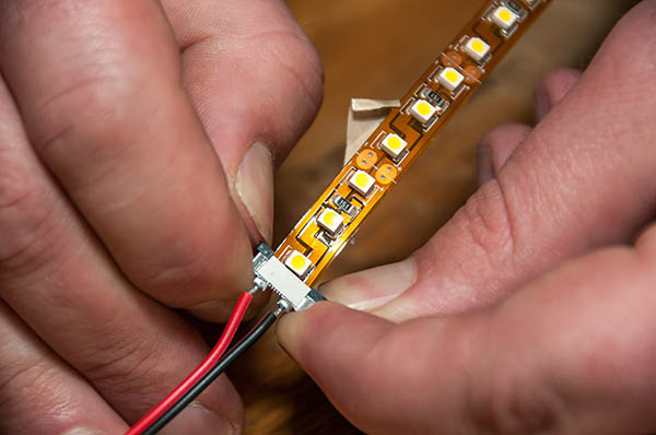 Illustrative example of installing led strip lights from Google Search