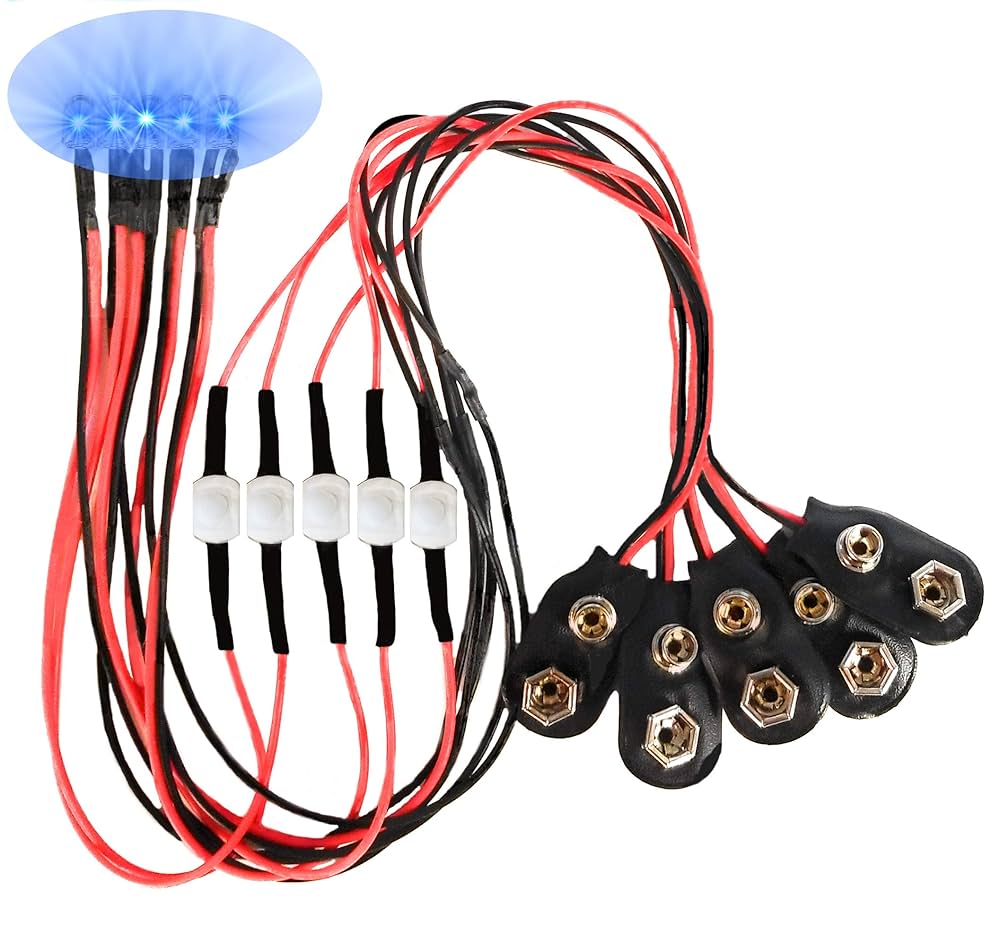 Illustrative example of led and battery pack