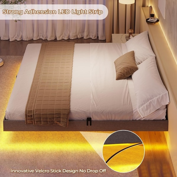 Illustrative example of led bed sheets