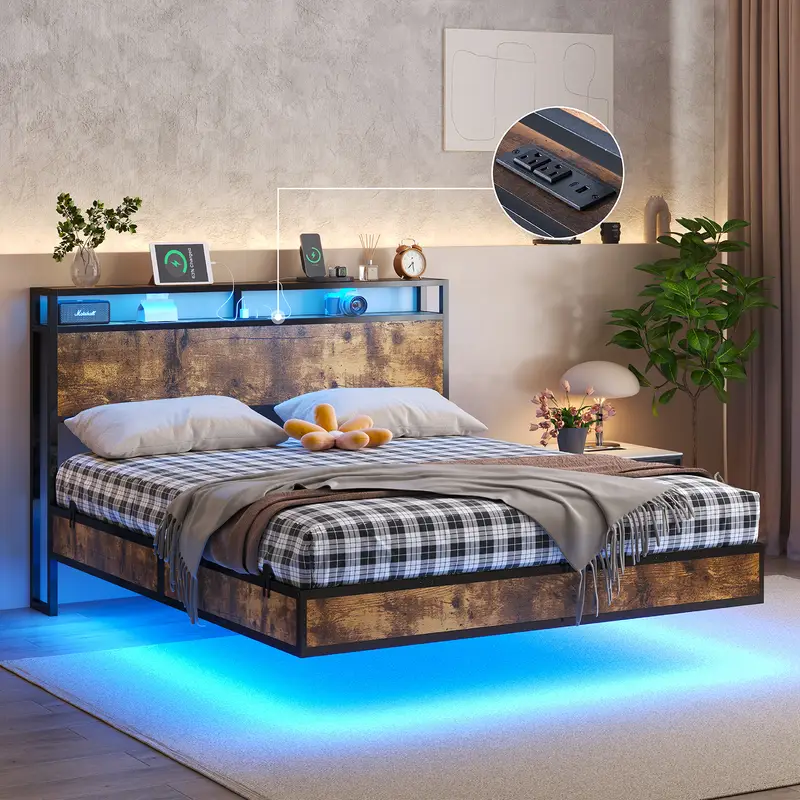 Illustrative example of led bedroom