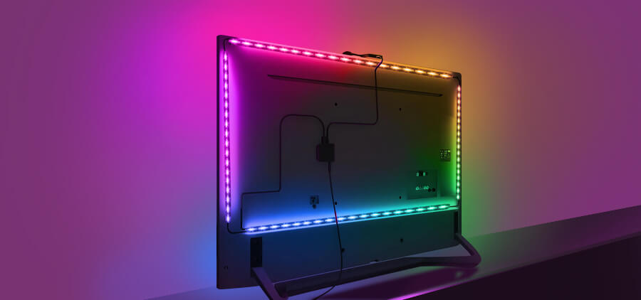 Illustrative example of led behind tv from Google Search