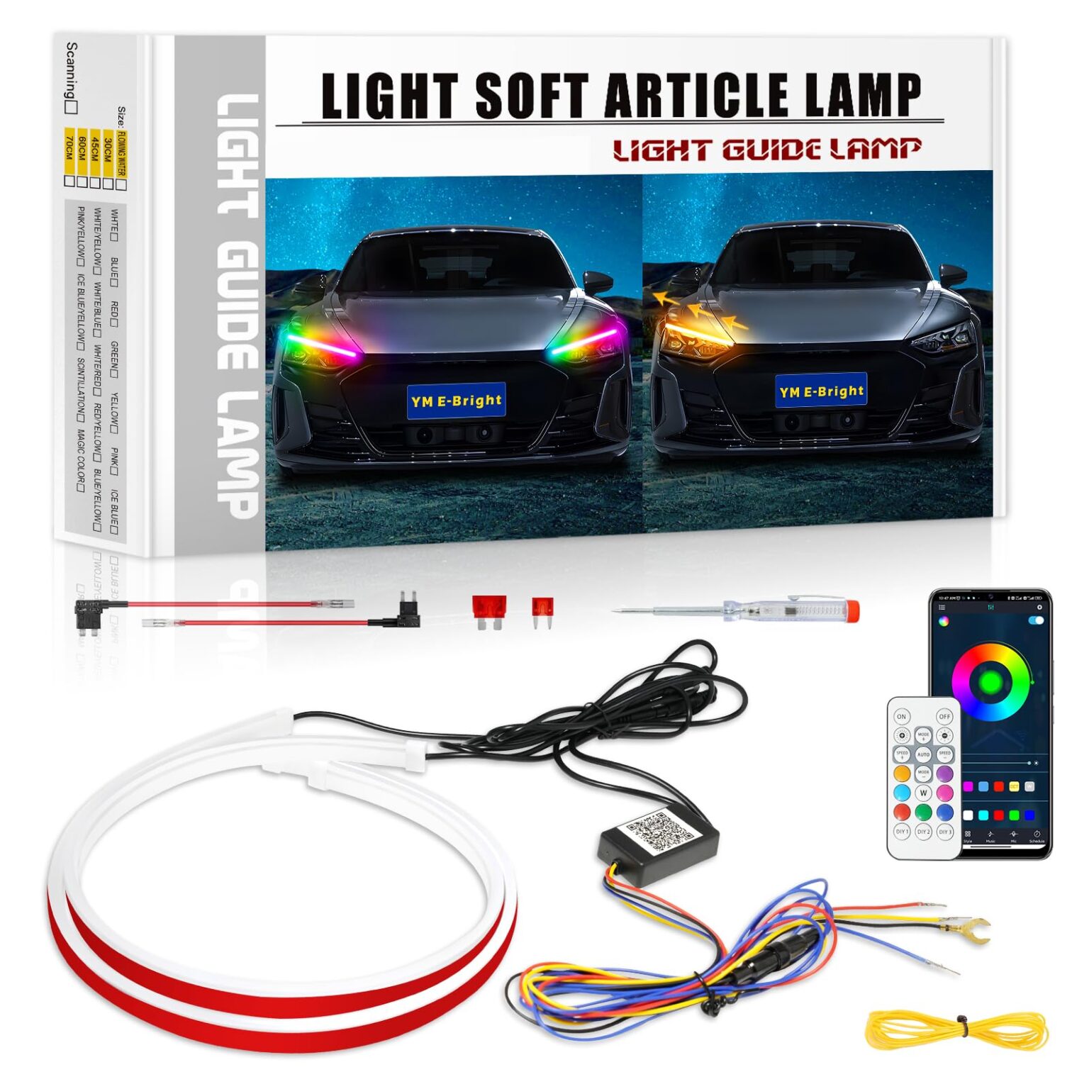 Illustrative example of led blinker strip from Google Search